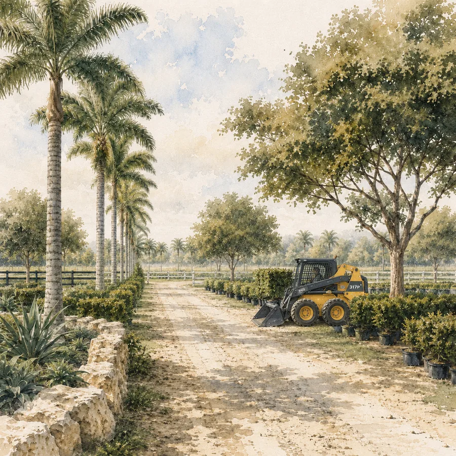 South Florida tree farm detail at Abel Tree Farm.